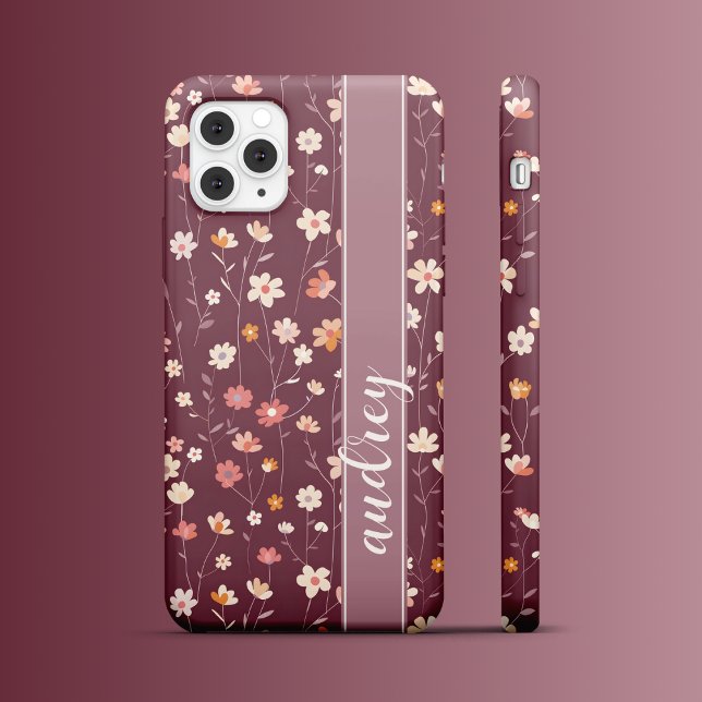 Retro Blüten  iPhone 16 Pro Hülle (Von Creator hochgeladen)