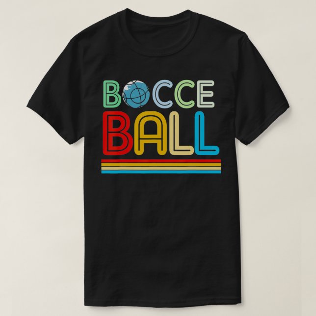 Retro Bocce Ball T-Shirt (Design vorne)