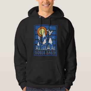 Retro-Bogusbecken Bergski Hoodie