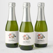 Retro Bohemisches florales Nouveau Brautparty Cust