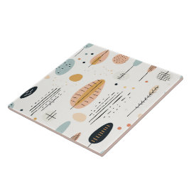 Retro Boho Abstrakt Trendy Collection Fliese