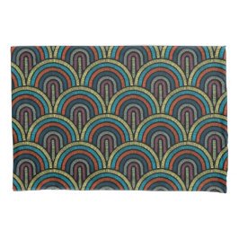 Retro Boho Arc Art Deco Pillow Case Kissenbezug