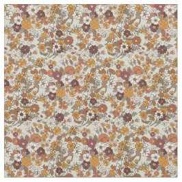 Retro Boho Blume Mittelmeer Muster Stoff