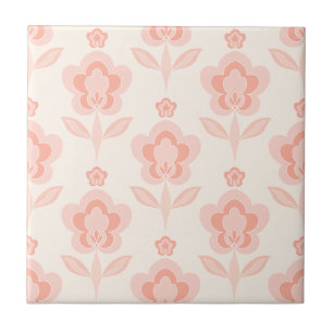 Retro Boho Blumen Fliese