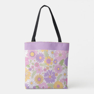 Retro-Boho-Blumengarten-Große-Schreibtischmatte-Tr Tasche