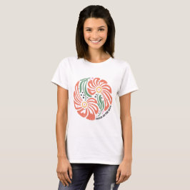 Retro Boho Blumenzitat konzentriert sich auf das G T-Shirt