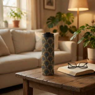 Retro-Boho-Bogenmuster-Wärmebecher Thermosbecher