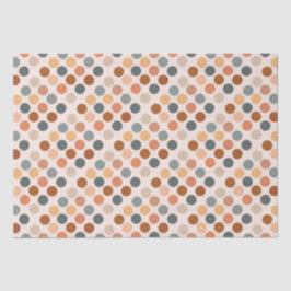 Retro Boho Dots neutral Seidenpapier