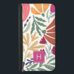 Retro Boho farbenfrohe florale Monogramm Geldbeutel Hülle Für Das Samsung Galaxy S5<br><div class="desc">Retro Boho farbenfrohe florale Monogramm Samsung Galaxy S5 Ballett Case. Perfekt als maßgeschneidertes Geschenk an ein Mädchen,  eine Tochter,  einen Freund oder einen Offizier.</div>