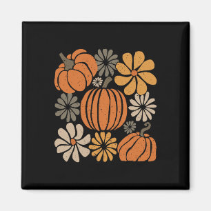 Retro Boho Floral Niedlich Pumpkin Herbst Erntedan Magnet