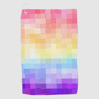 Retro Boho Funky Quirky Xenogender Kariert Pride Golfhandtuch