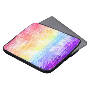 Retro Boho Funky Quirky Xenogender Kariert Pride Laptopschutzhülle