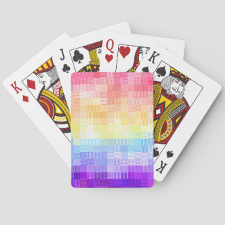 Retro Boho Funky Quirky Xenogender Kariert Pride Spielkarten