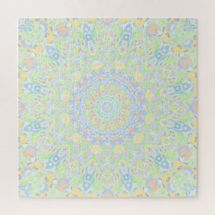 Retro Boho Hippie Vintag Trippy Pastel Mandala