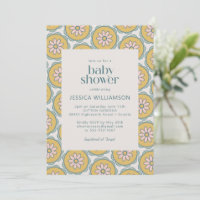 Retro Boho Mandala Floral Pastel Baby Dusche