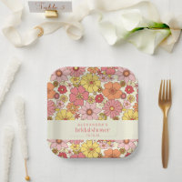 Retro Boho Pink Gelb Brautparty