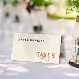 Retro Boho rotes Blumenmuster Faltblatt Faltschach Platzkarte