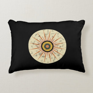 Retro-Boho-Sonnenstrahl-Design Dekokissen