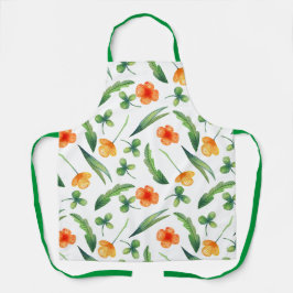 Retro Boho Stil Floral Muster Frauen Küche Schürze