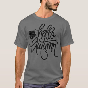 Retro Boho Stil Hallo Herbst T-Shirt