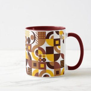 Retro-boho-Stil modern farbenfroh geometrisch Must Tasse