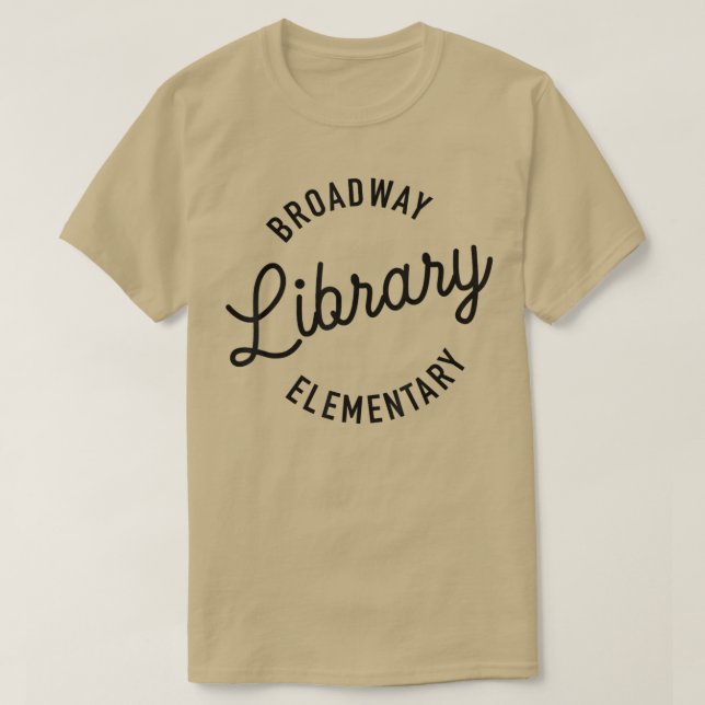 Retro Boho Style Broadway Librarian Funny Reading  T-Shirt (Design vorne)
