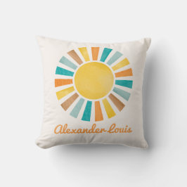 Retro Boho Sunshine Baby Boy Kinderzimmer Kissen