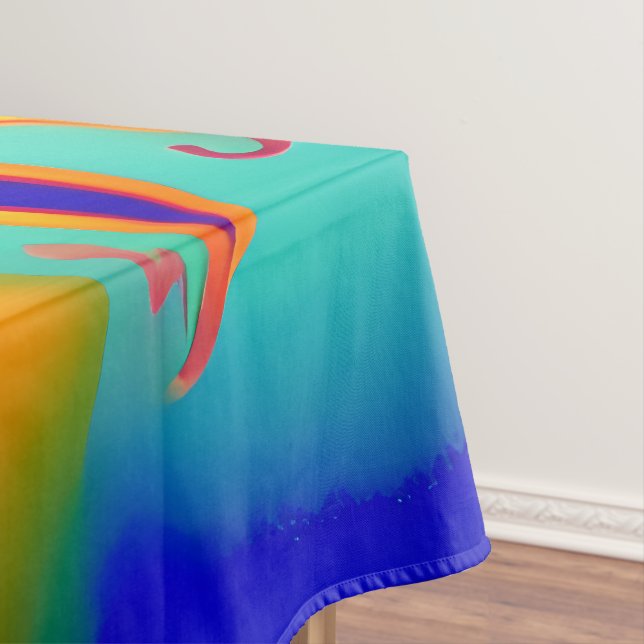 Retro Boho Tablecloth Vintag Hippie Sunburst Tischdecke (Beispiel)