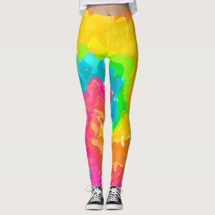 retro Boho-Tie-Dye Leggings