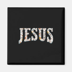 Retro Boho Wildblume Jesus Gott Glaube Religiös Ch Magnet