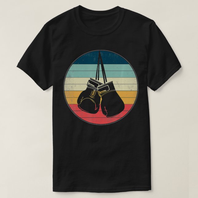 Retro Boing Gloves Fighting Sports Boer Coach Appa T-Shirt (Design vorne)