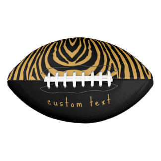 RETRO BOLD WILD TIERE STRIPED DRUCKGOLD BLACK FOOTBALL