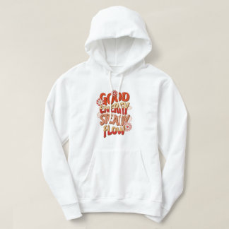 Retro Bonne Énergie Flux Régulier Sweat à Capuche