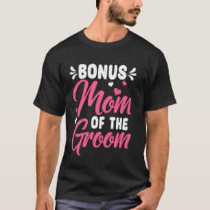 Retro-Bonus-Mama des Bräutigams Stiefmutter Frohe T-Shirt