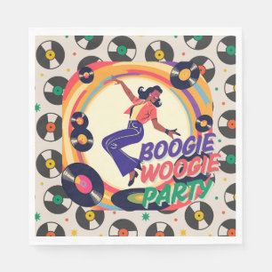 Retro-Boogie-Woogie-Party-Papier Serviette