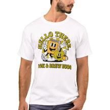 Retro-Book-&-Brew-Buds-Vintage-Cartoon-T-Shirt