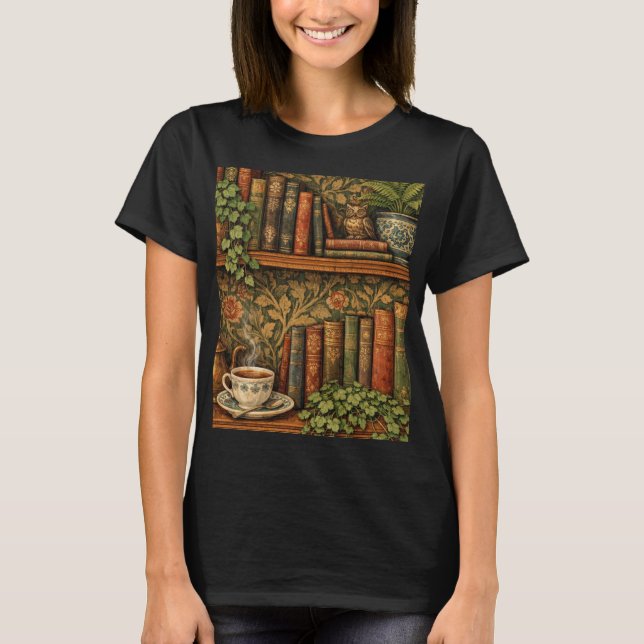 Retro book lover art T-Shirt (Vorderseite)