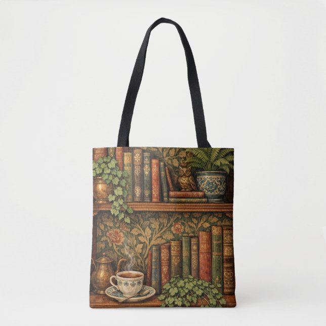 Retro book lover art tasche (Vorderseite)