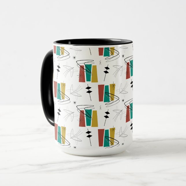 Retro Boom Wedge Tasse (Vorderseite Links)