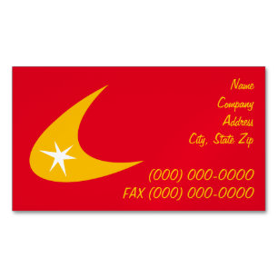 Retro Boomerang Magnetische Visitenkarte