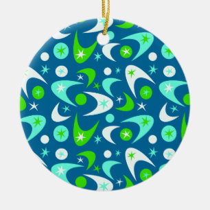 Retro Boomerangs aus dem Mittelalter Keramikornament