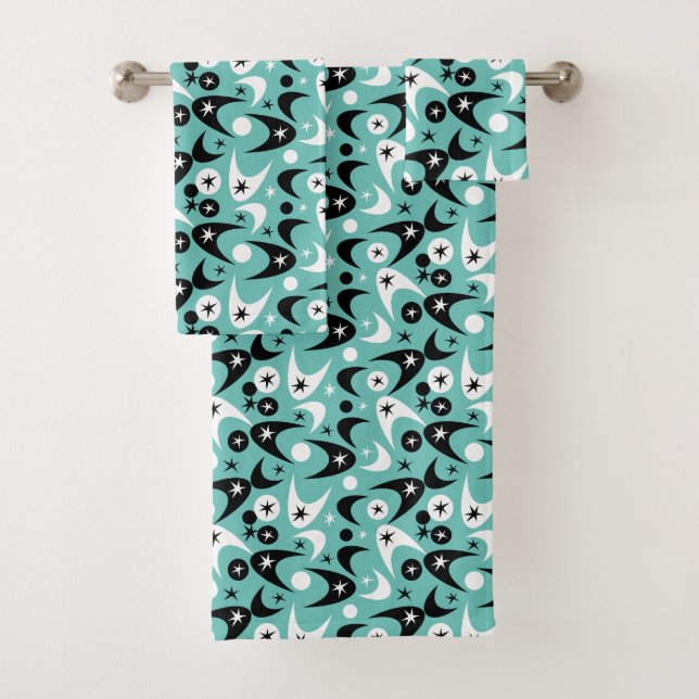 Retro Boomerangs Badhandtuch Set (Insitu)