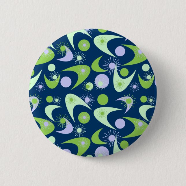 Retro Boomerangs Button (Vorderseite)