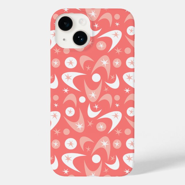 Retro Boomerangs Case-Mate iPhone 14 Hülle (Rückseite)