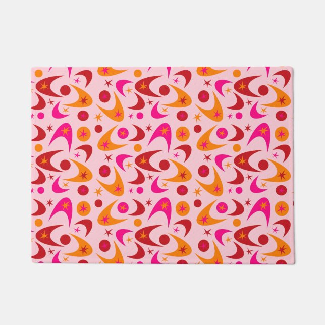 Retro Boomerangs Fußmatte (Vorderseite)