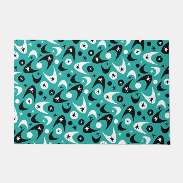 Retro Boomerangs Fußmatte (Vorderseite)