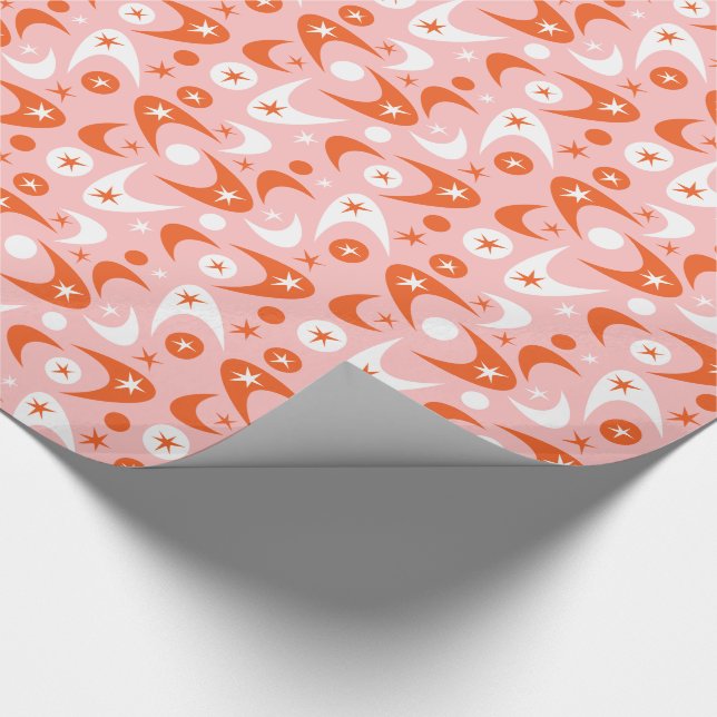 Retro Boomerangs Geschenkpapier (Ecke)