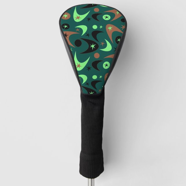 Retro Boomerangs Golf Headcover (Vorderseite)