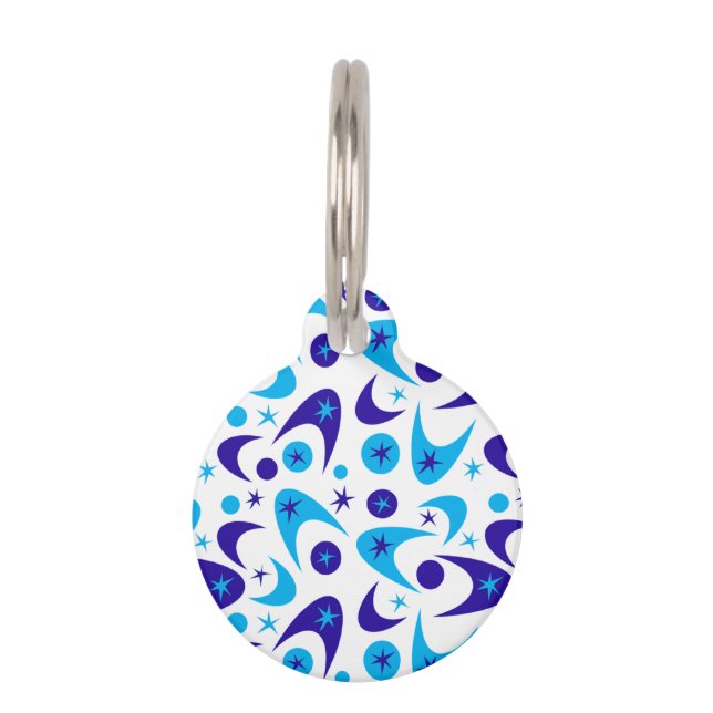 Retro Boomerangs Haustiermarke (Vorderseite)