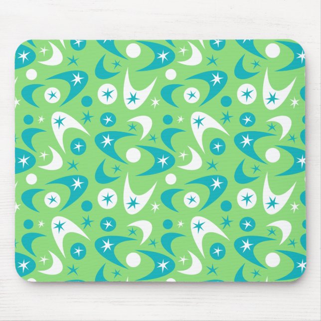 Retro Boomerangs Mousepad (Vorne)